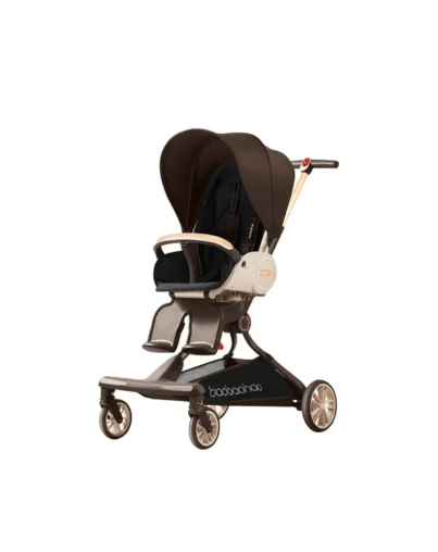 COCOGU-BrownBabystrollerwithadjustableseatReadytoadjustthereclineto5levelsmodelV9-MKP1602036-1